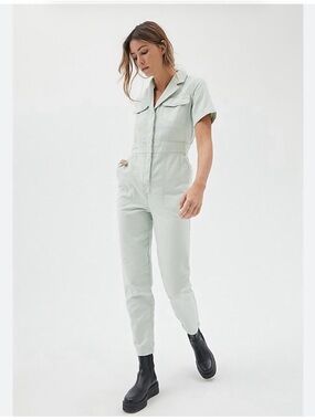 BDG urban outfitters Lizzy Women's  Utility Jumpsuit Coverall Mint Green XS